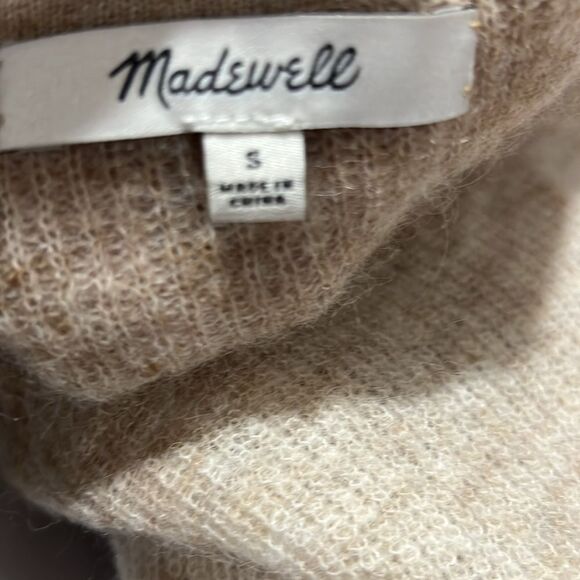 Madewell  ns689 Alpaca-Blend Deep V-Neck Sweater NWOT size small - Picture 7 of 9